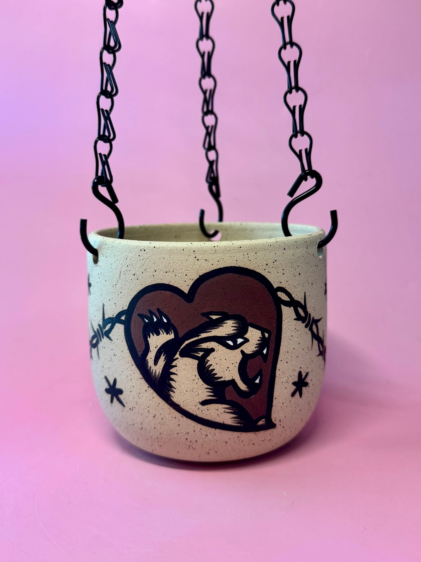 Panther Hanging Planter