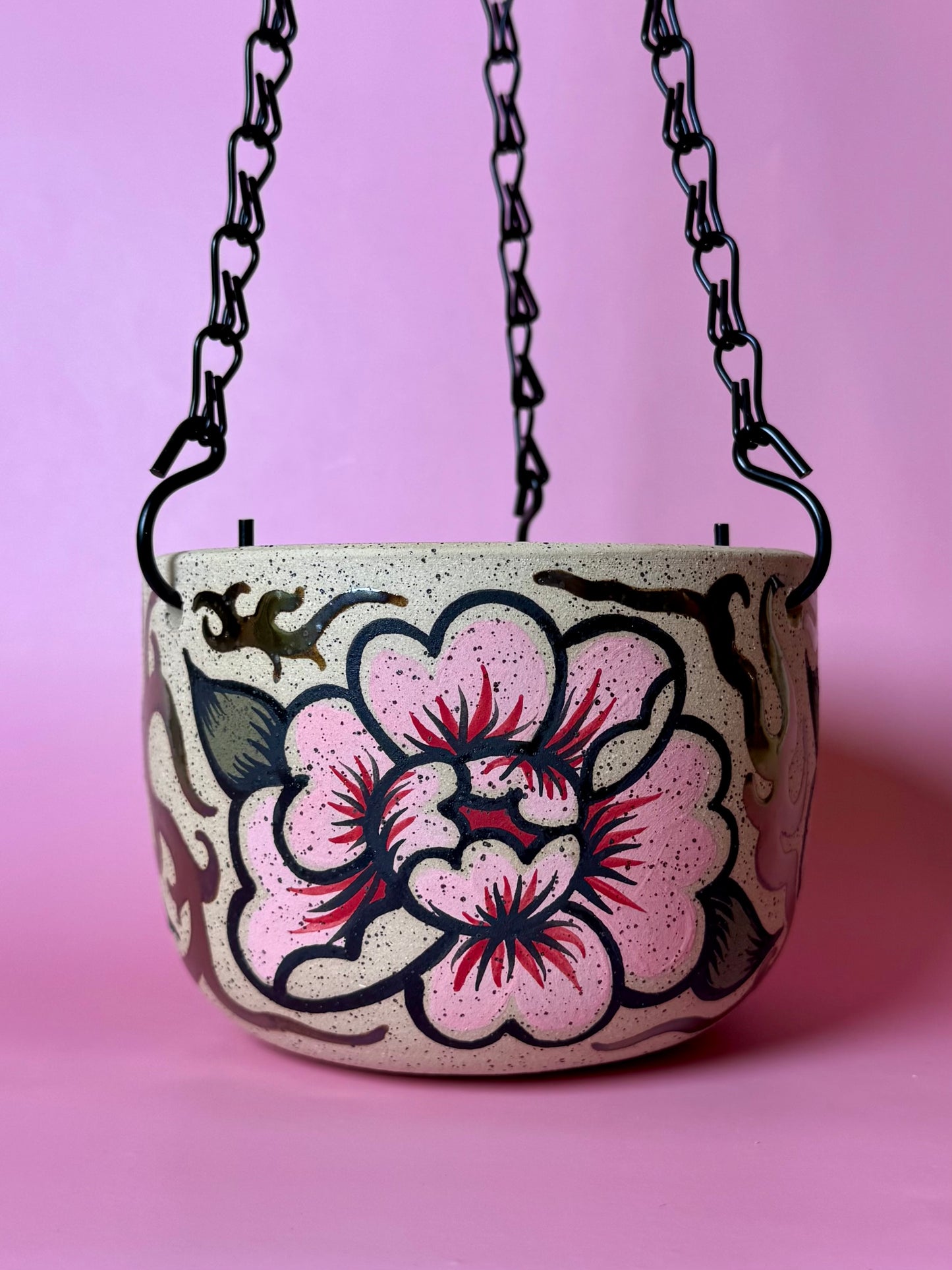 Peony Hanging Planter