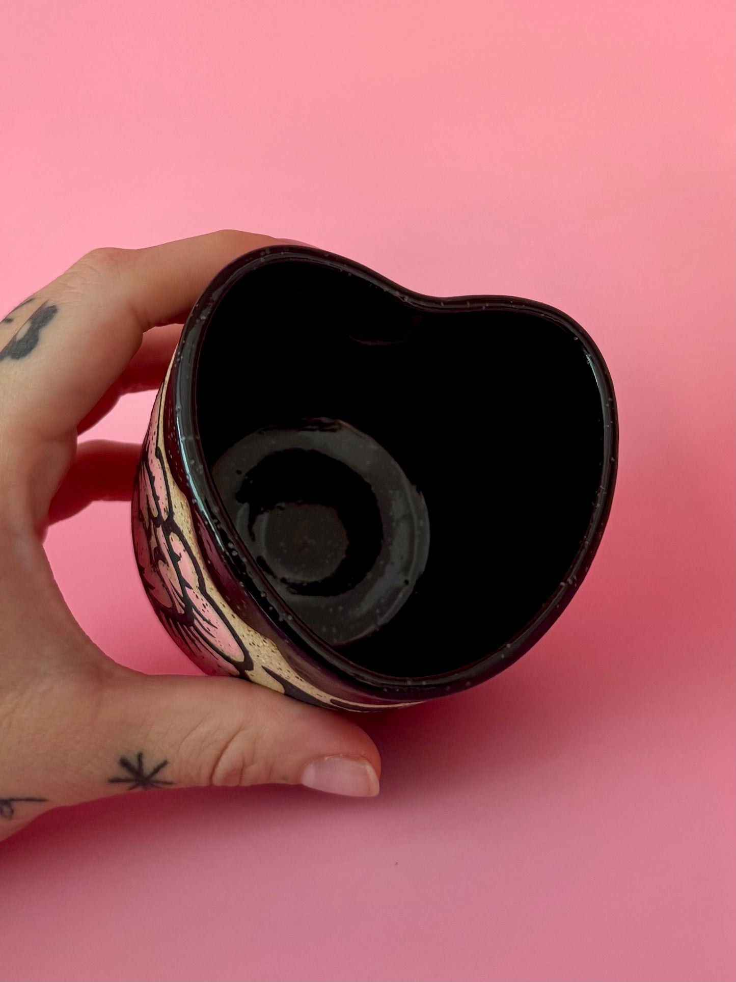 Peony Heart-Shaped Cup