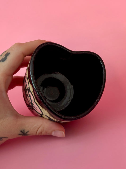 Peony Heart-Shaped Cup