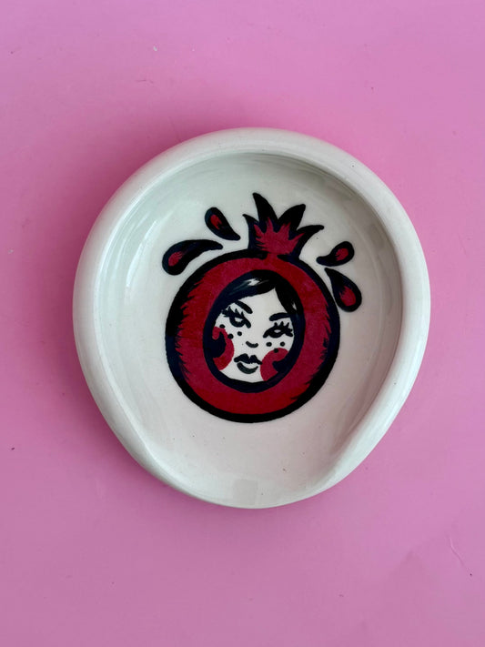 Porcelain Pomegranate Spoon Rest