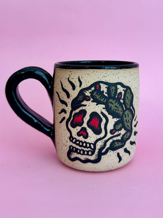 Skull/Nopales Mug