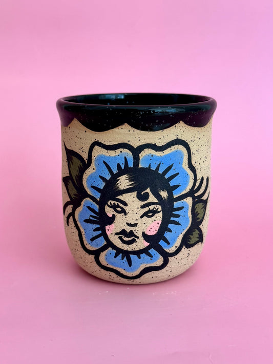 Blue Flower Cup