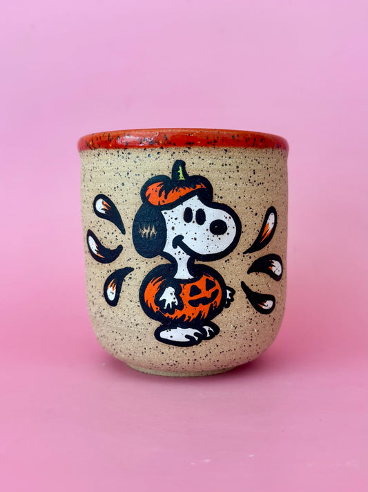 Pumpkin Snoopy Cup