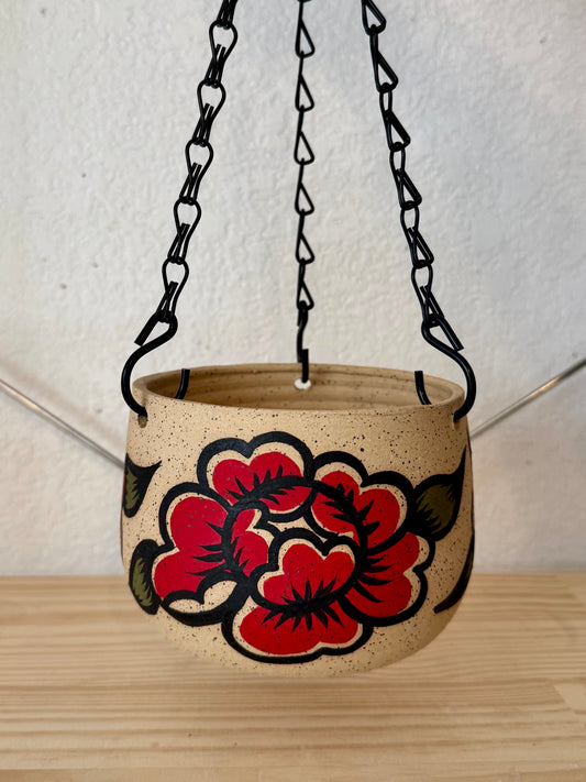 Peony Hanging Planter