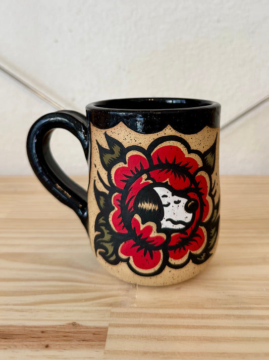 Snoopy Peony Mug