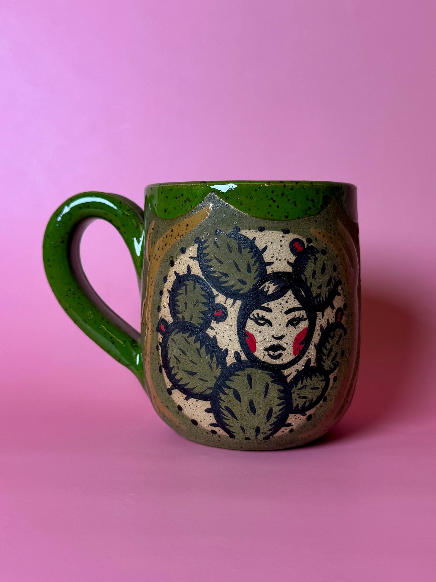 PRE-ORDER Nopal/Flame Mug - Green