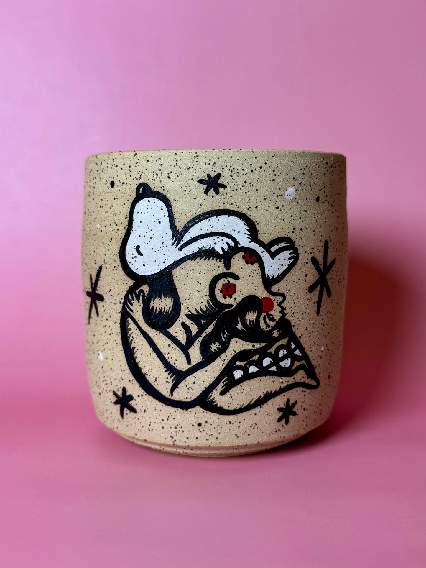 Snoopy Skull Planter