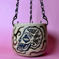 Skull Hanging Planter - Gold