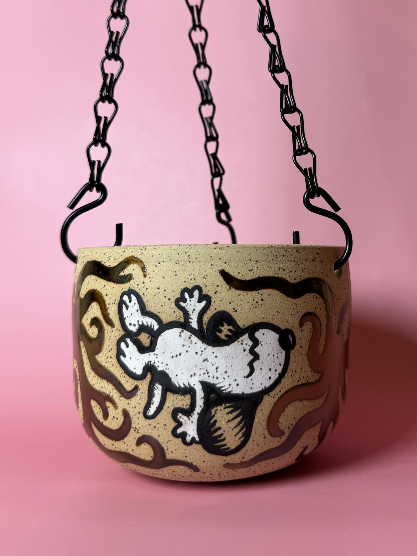PRE-ORDER Snoopy Hanging Planter - Gold